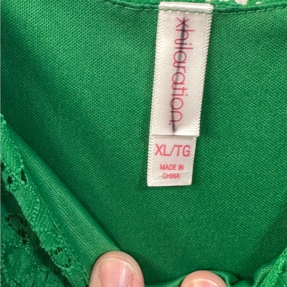 Xhilaration Green Lace Mini Dress, Size XL - Picture 3 of 3